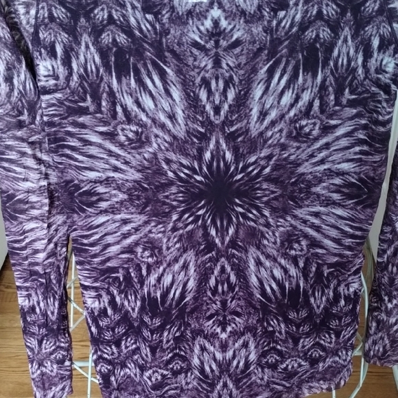 Fuzzi Purple and Pink Long Sleeve Top - Picture 7 of 16